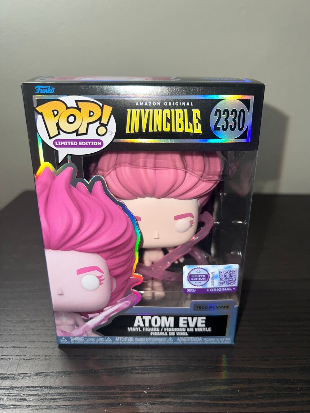 NEW IN HAND LE EXC 7500 PIECE Atom Eve Pink Energy Funko Pop #2330 Invincible TV